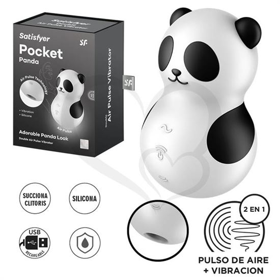 Pocket Panda Succionador y vibrador con carga USB